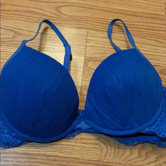 La perla padded push up bra 34D Blue - Picture 2 of 8